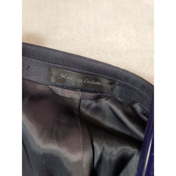 Lauren Ralph Lauren Blazer Coat Mens Size 44L Gray Single Breasted Two Button - Picture 13 of 14